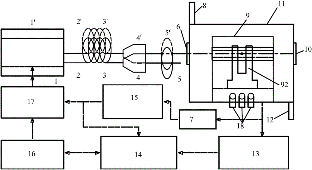 Double-tube side-by-side type quartz tuning-fork enhancing type photoacoustic spectrometry detection apparatus