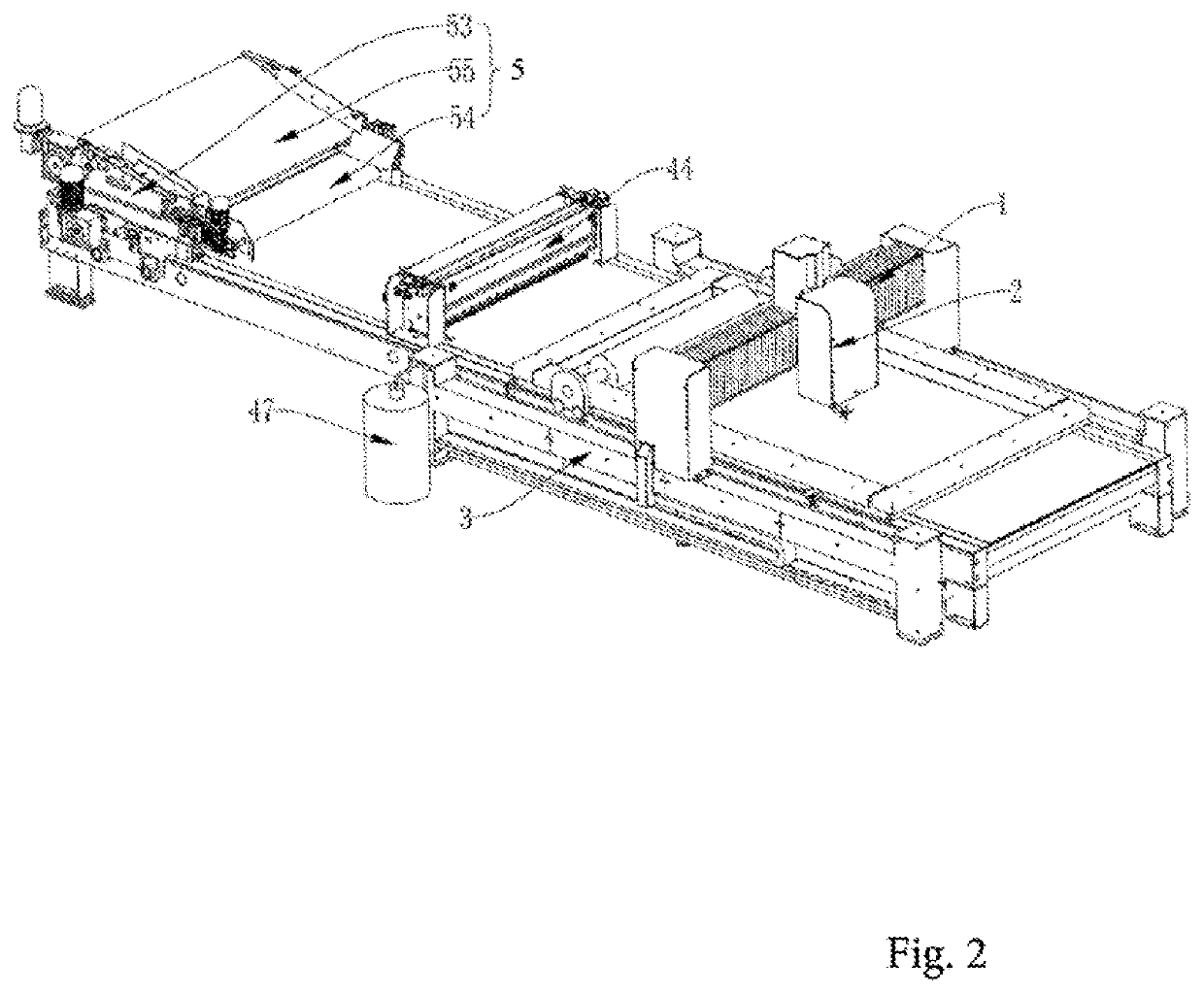 Interlayer mixing apparatus for texturing man-made stone slabs