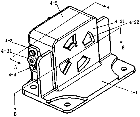 A jaw-type locking mechanism for an electric vehicle battery box