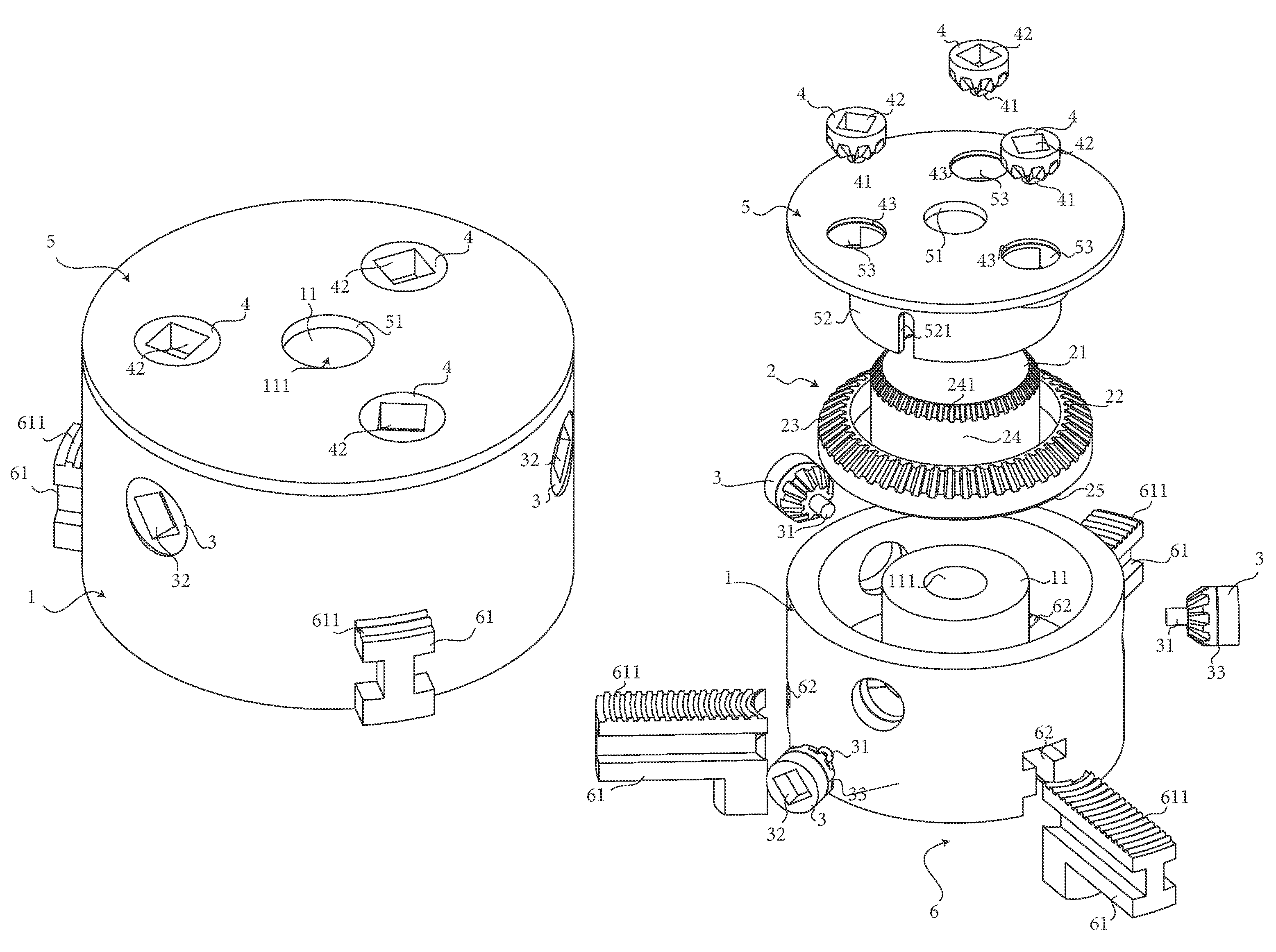 Dual lock brake lathe chuck