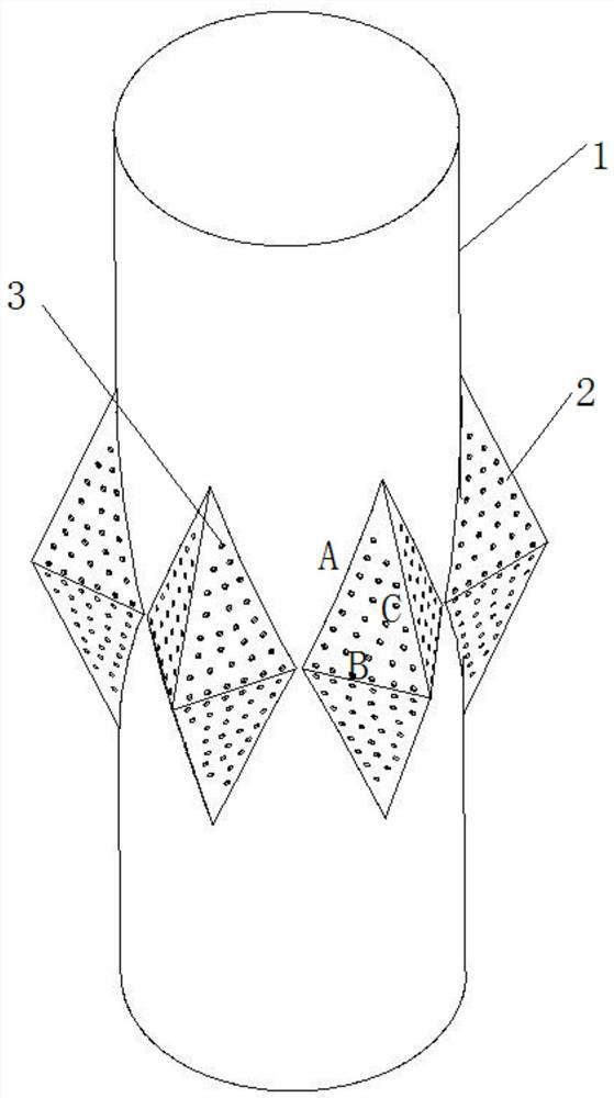 Ice breaking and wave absorbing device for offshore wind turbine pile foundation