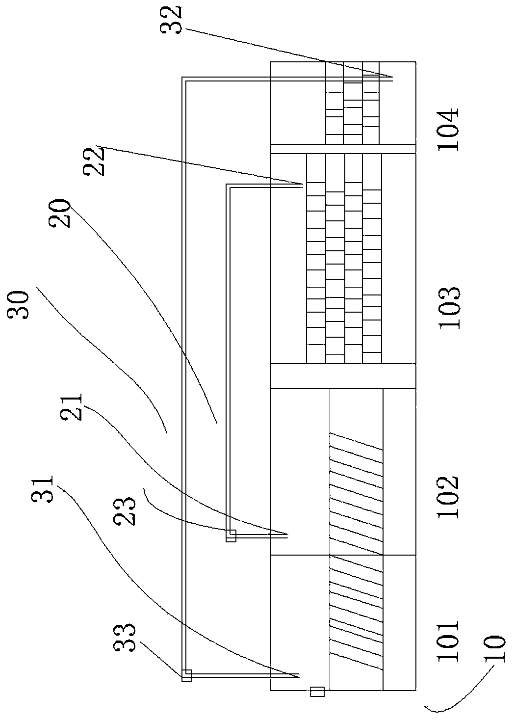 High-salt sewage treatment system, and tank volume adjustment method and aeration adjustment method thereof