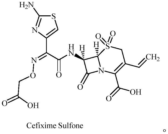 Cefixime impurity and preparation method thereof