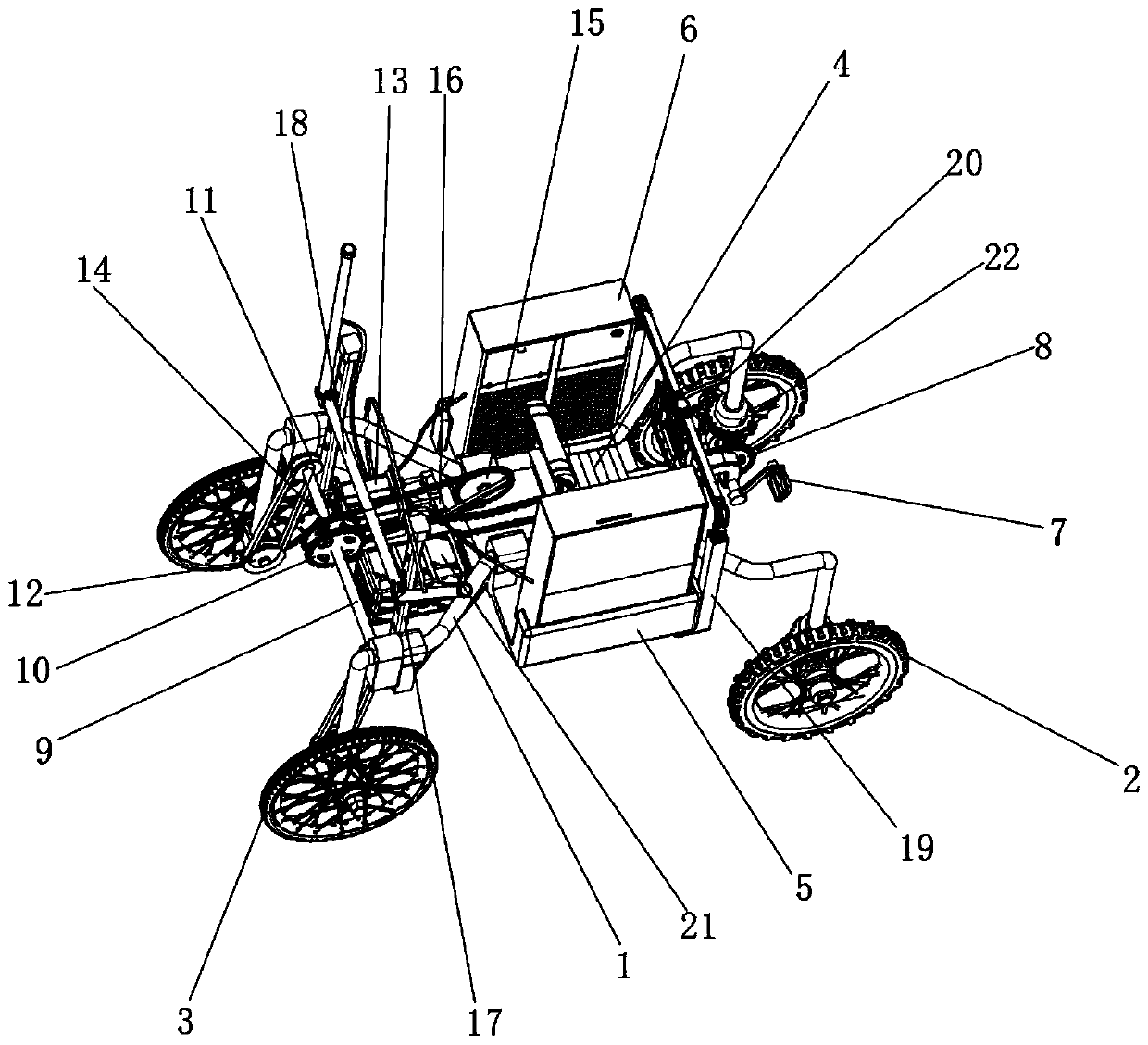 Hybrid pesticide spraying vehicle