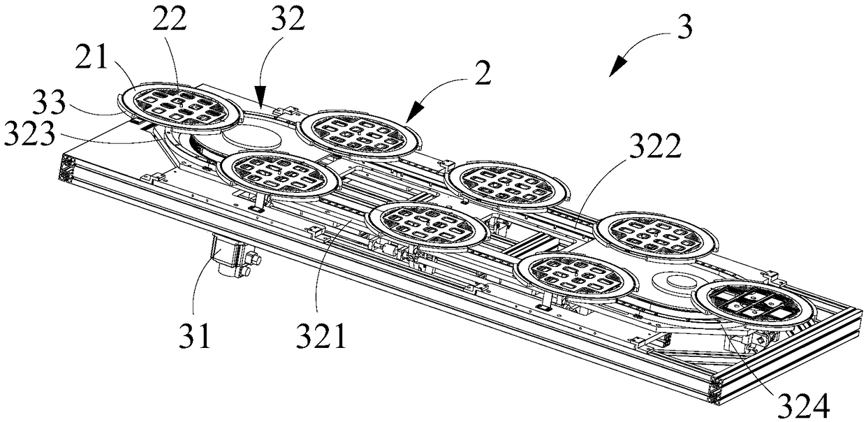 PVD (physical vapor deposition) coating feeding and discharging system