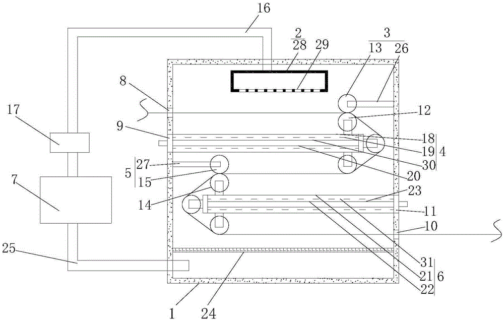 Practical cloth dyeing device