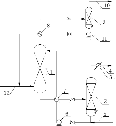 Method for removing sulfide in methyl tertiary butyl ether through double-solvent extractive distillation