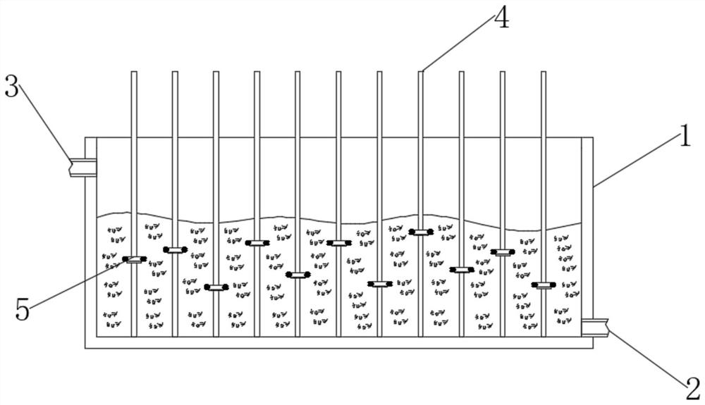 Rotary textile wastewater treatment device and use method