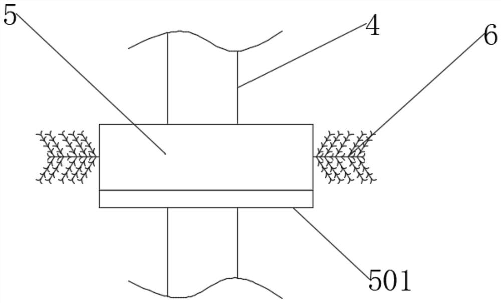 Rotary textile wastewater treatment device and use method