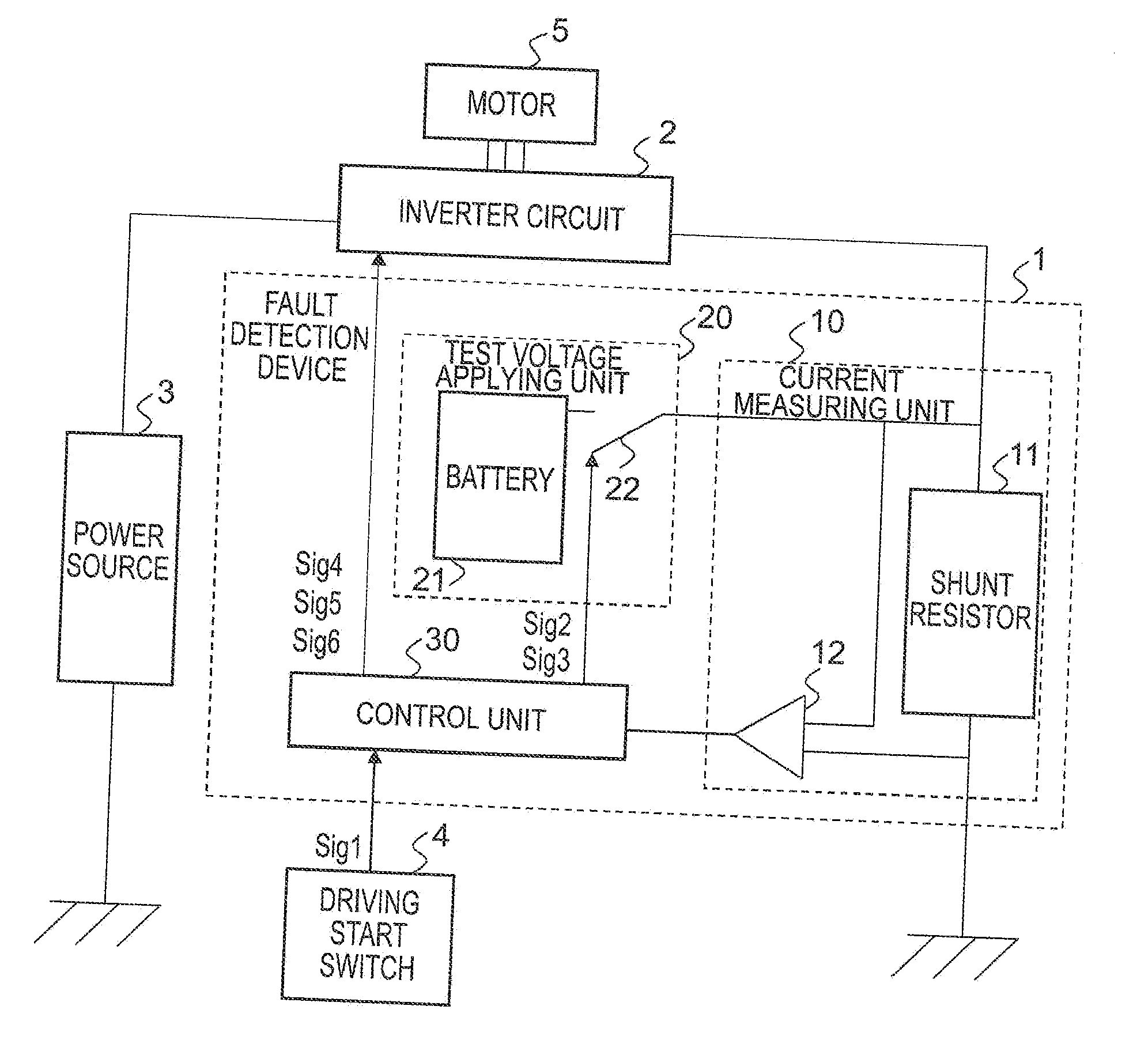 Fault Detection Device For Inverter System