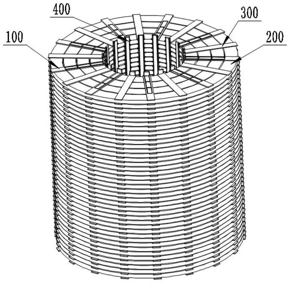 Combined transformer coil support system