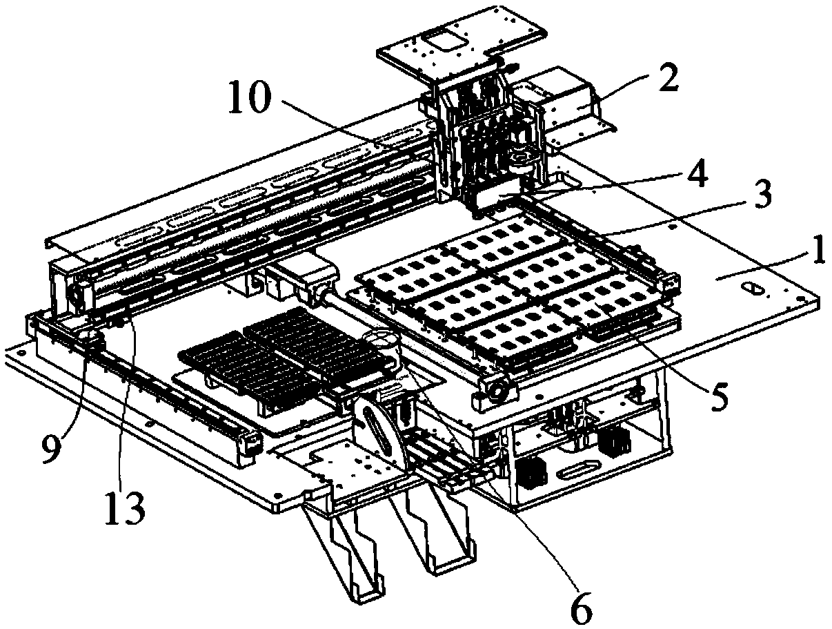 Chip recording machine capable of automatically feeding and blanking