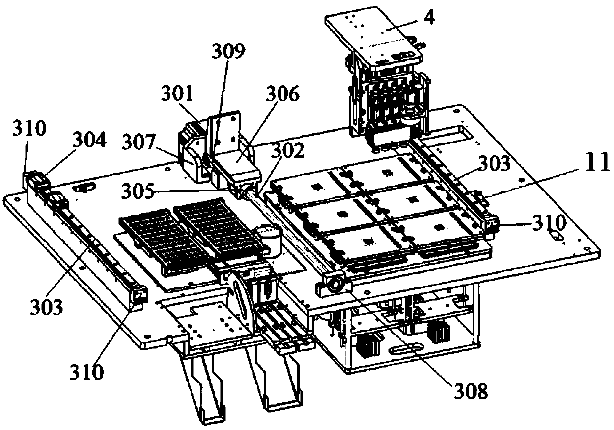 Chip recording machine capable of automatically feeding and blanking