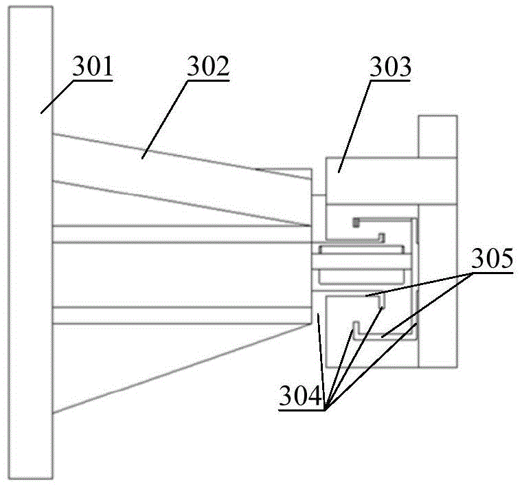 Multi-directional flexible supporting structure of oversized-aperture optical reflector