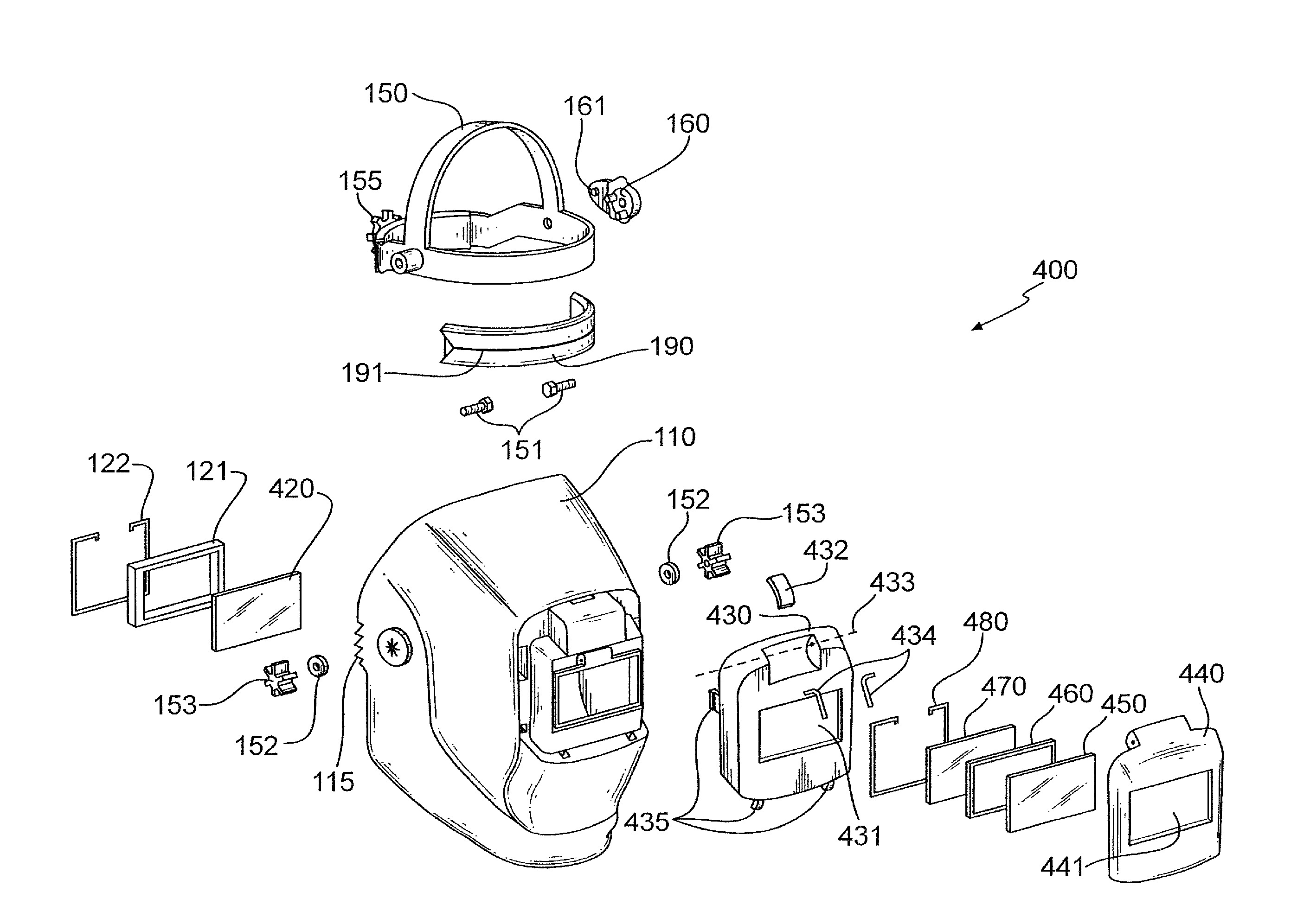 User-friendly welding helmet assembly