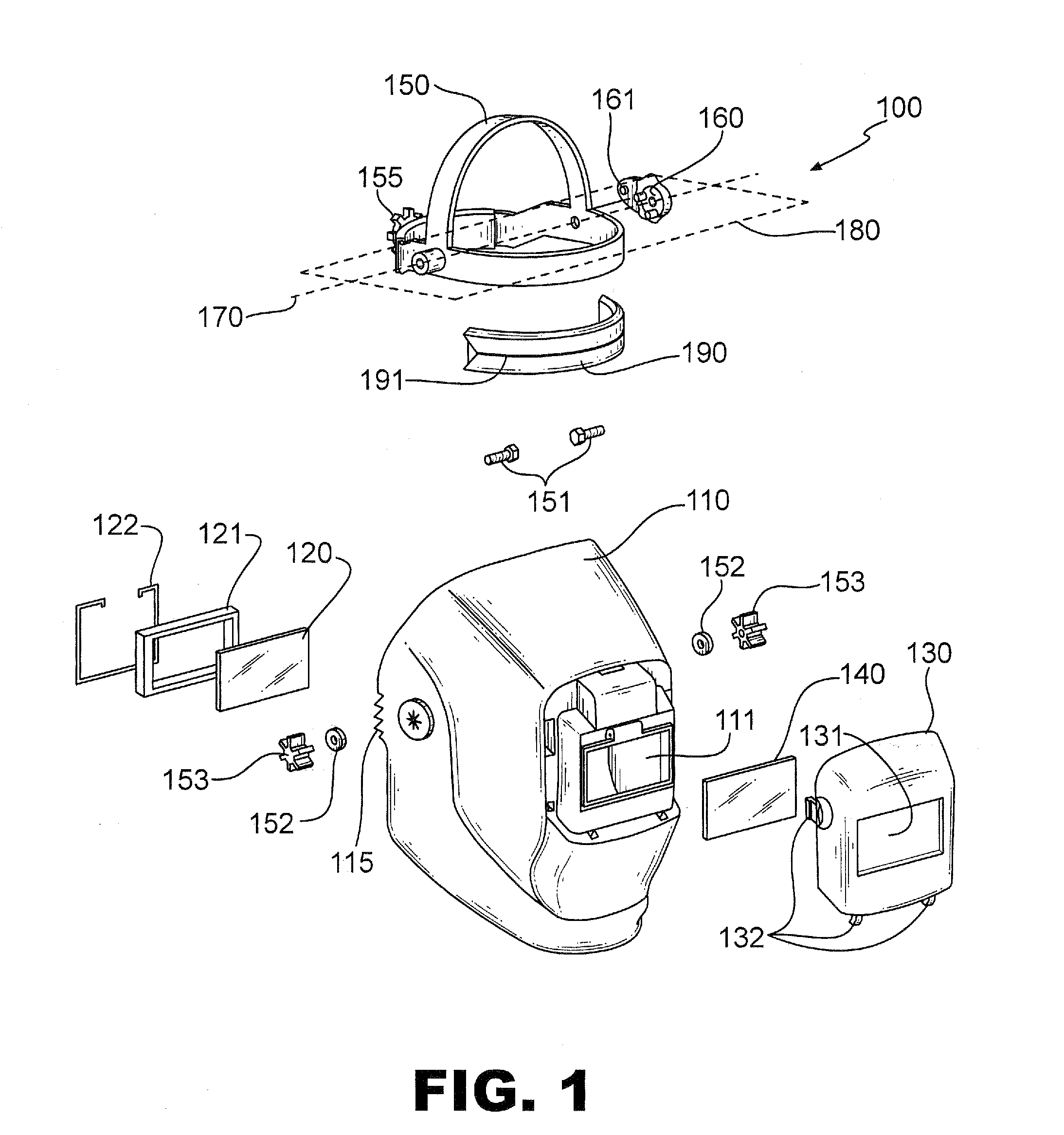 User-friendly welding helmet assembly