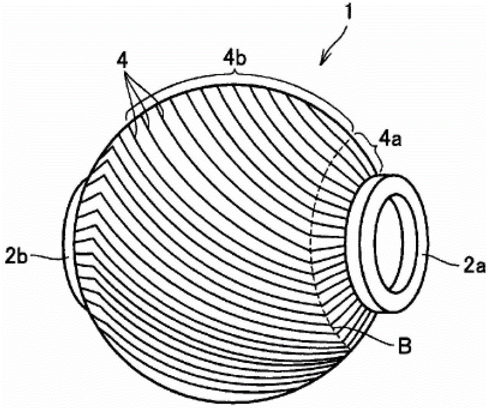 Pneumatic tire and process for production thereof, and tire curing bladder