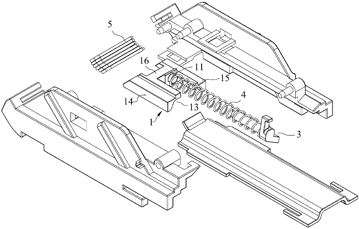 Nail supply mechanism for nail bin of skin stitching instrument