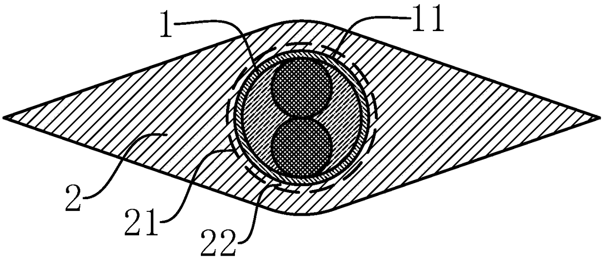 Windproof cable structure