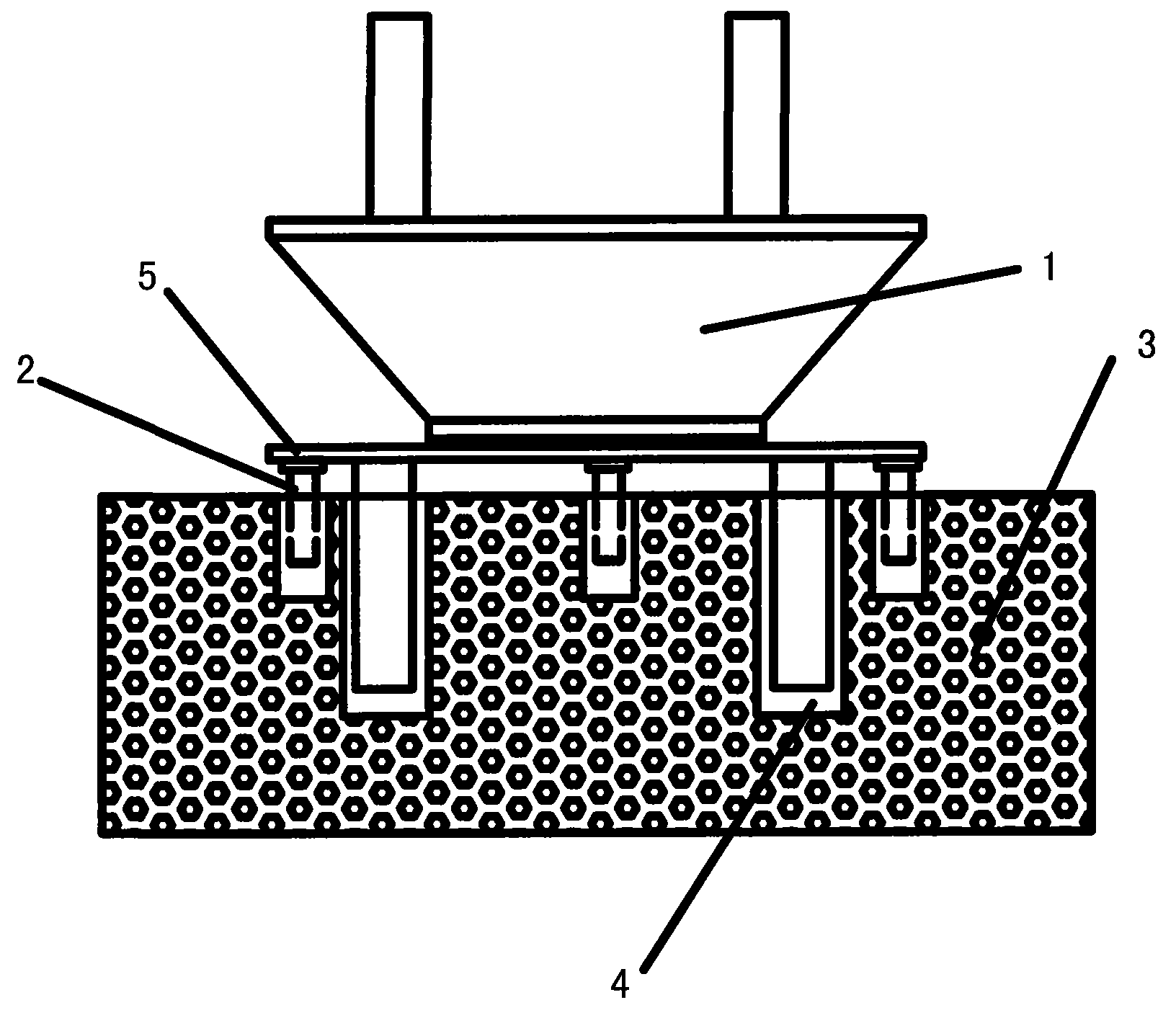 One-time leveling method for installation of large bridge support