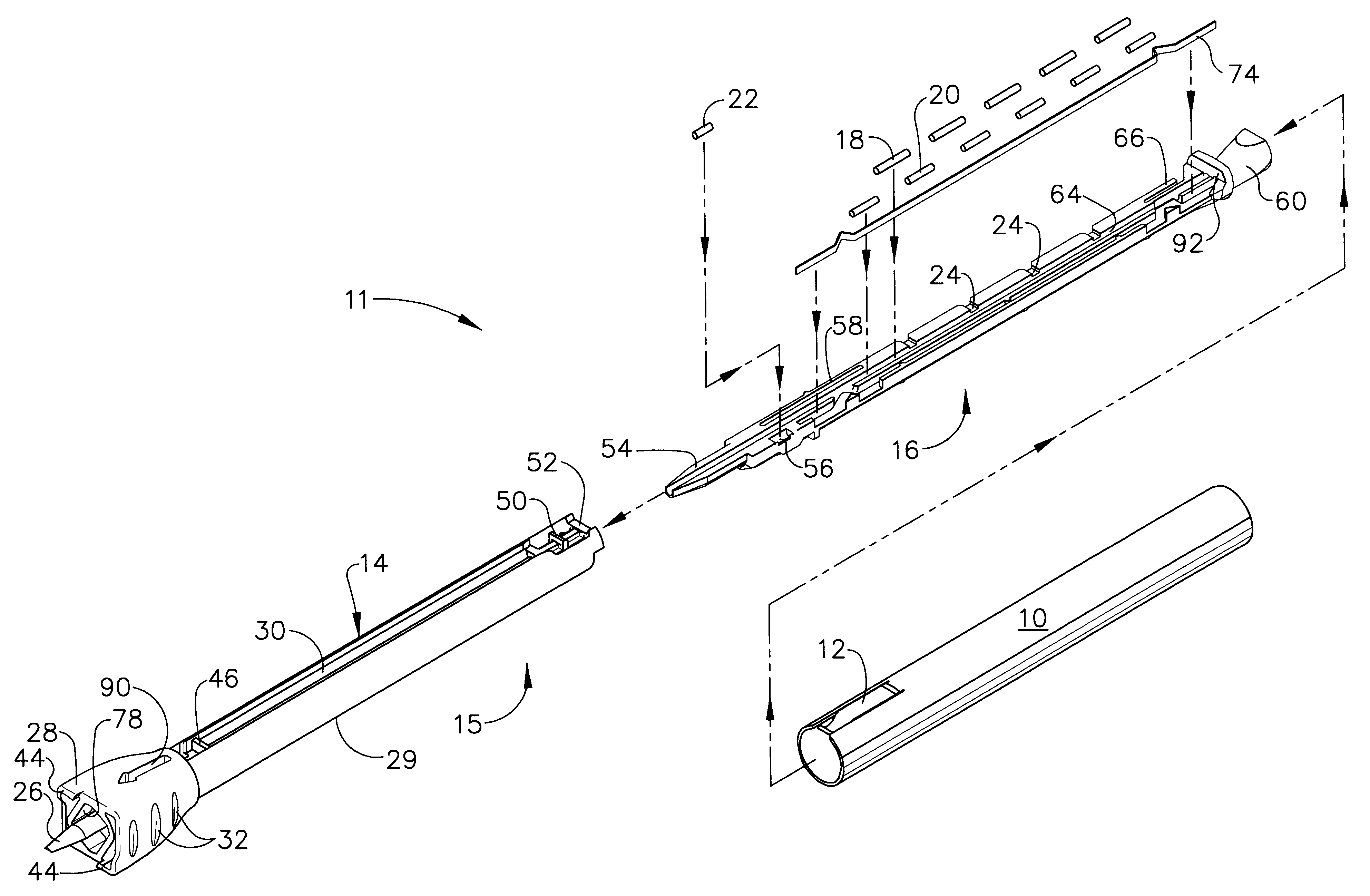 Brachytherapy cartridge including absorbable and autoclaveable spacer