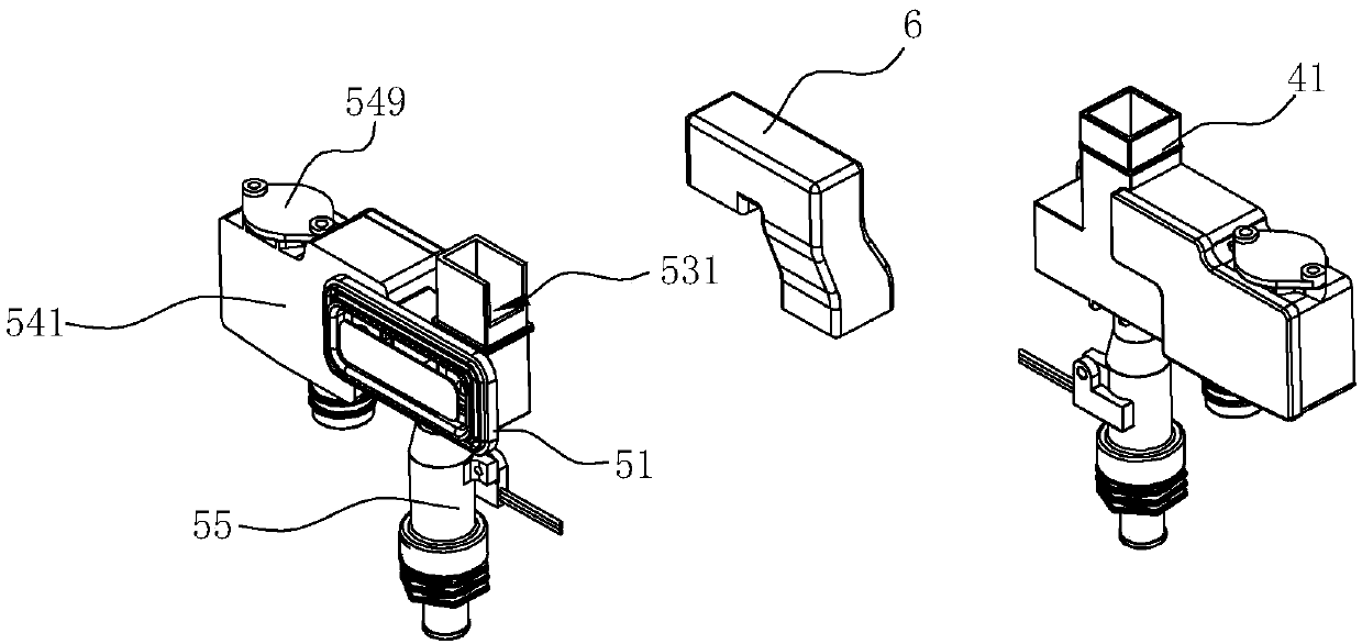 A breathable, water overflow and water inlet integrated structure