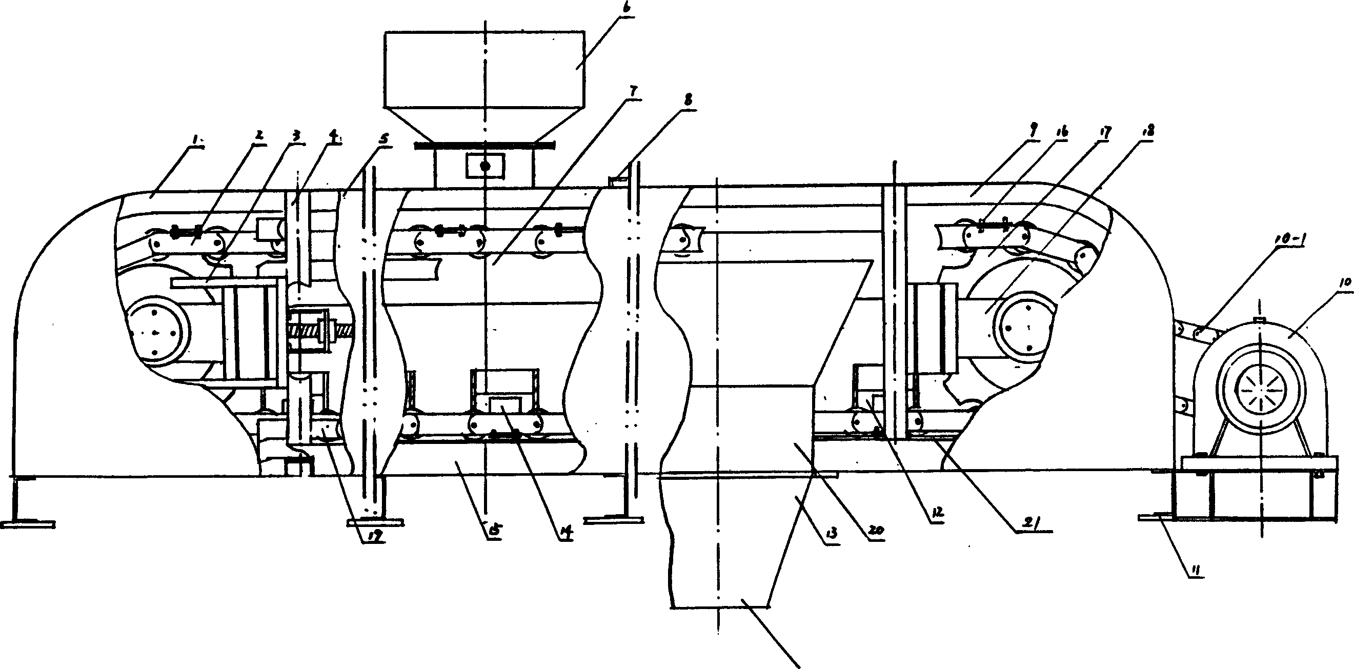 Railway-suspended scrapper conveyer