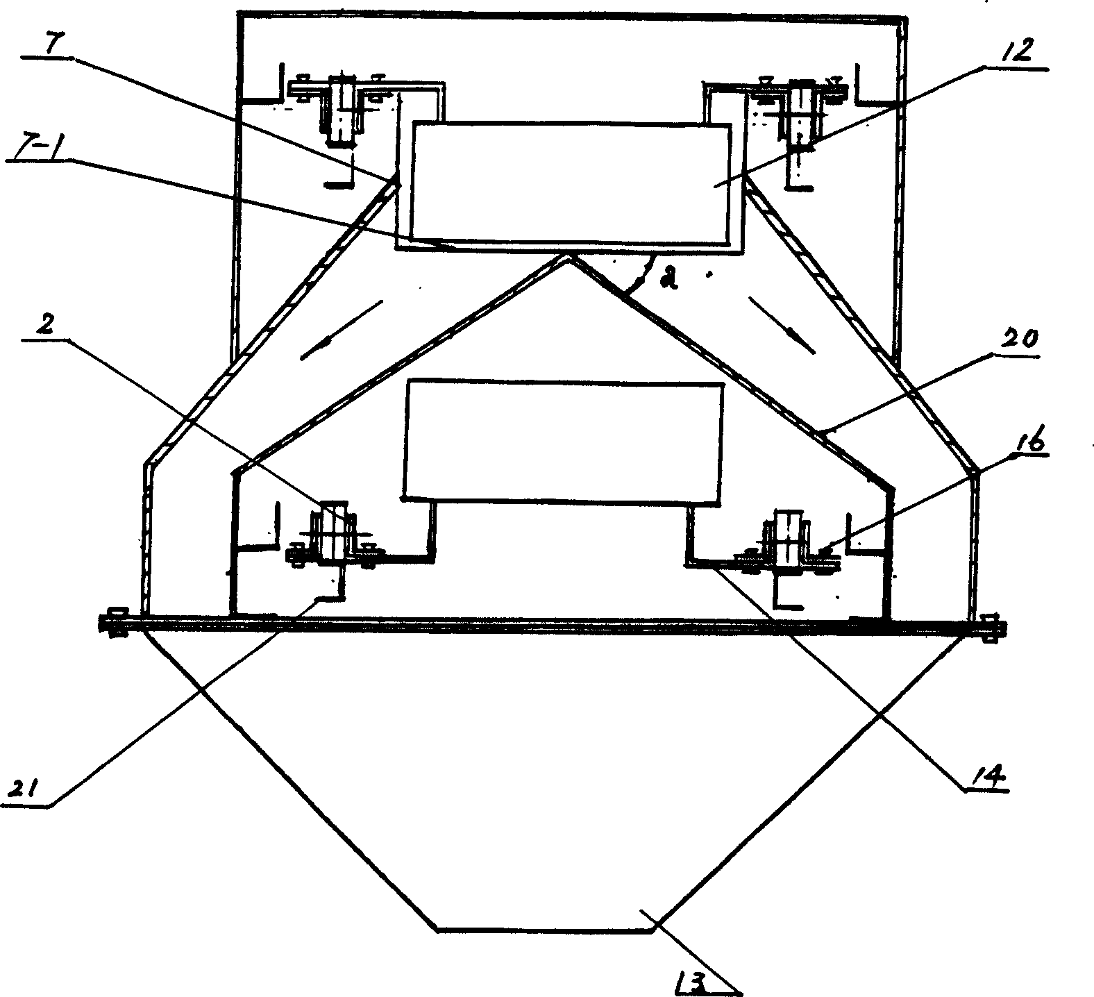 Railway-suspended scrapper conveyer