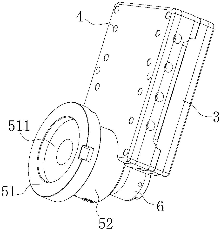 Pressure casting mould and pressure casting device