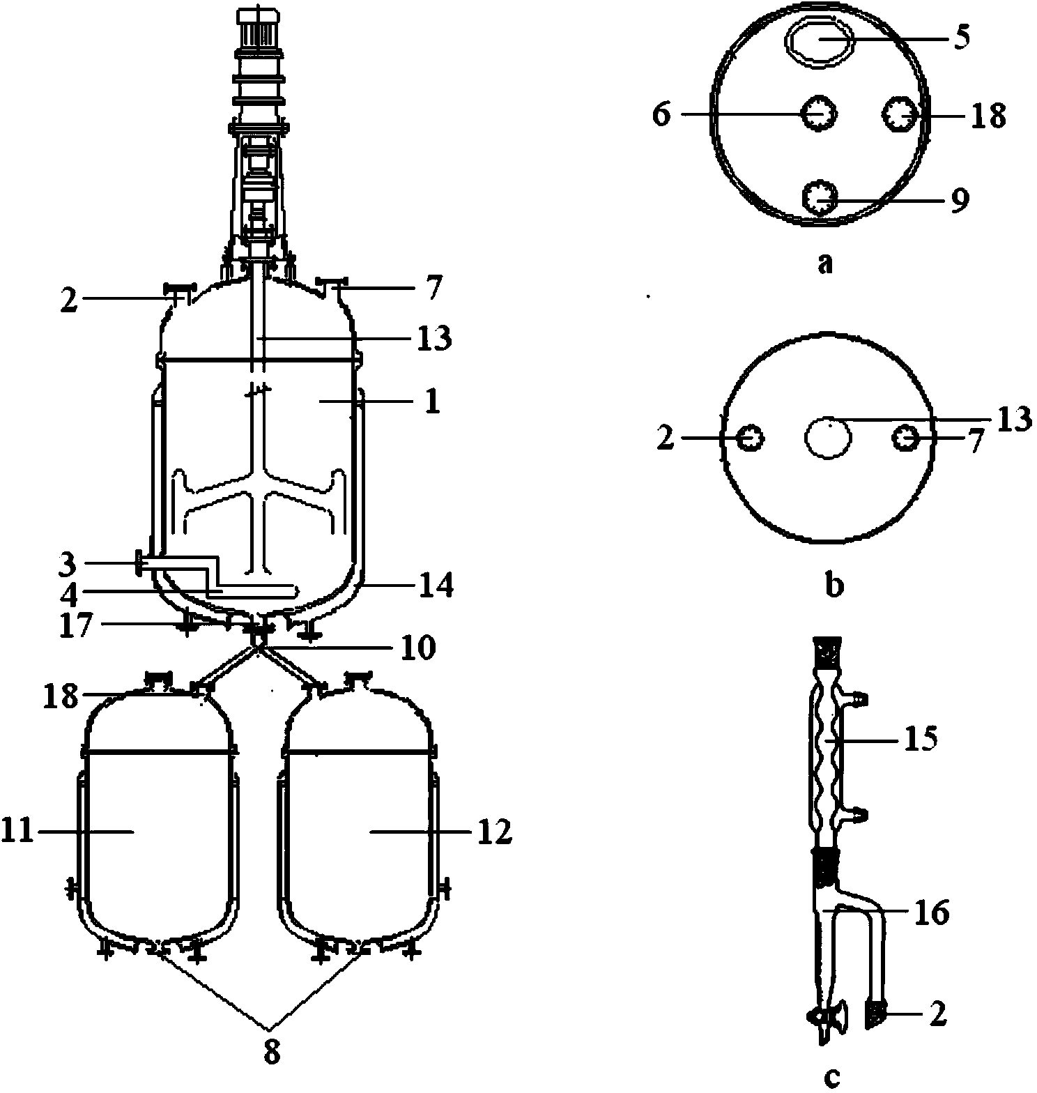 Continuous production technology for tetra-aryl-bi-metal porphyrin