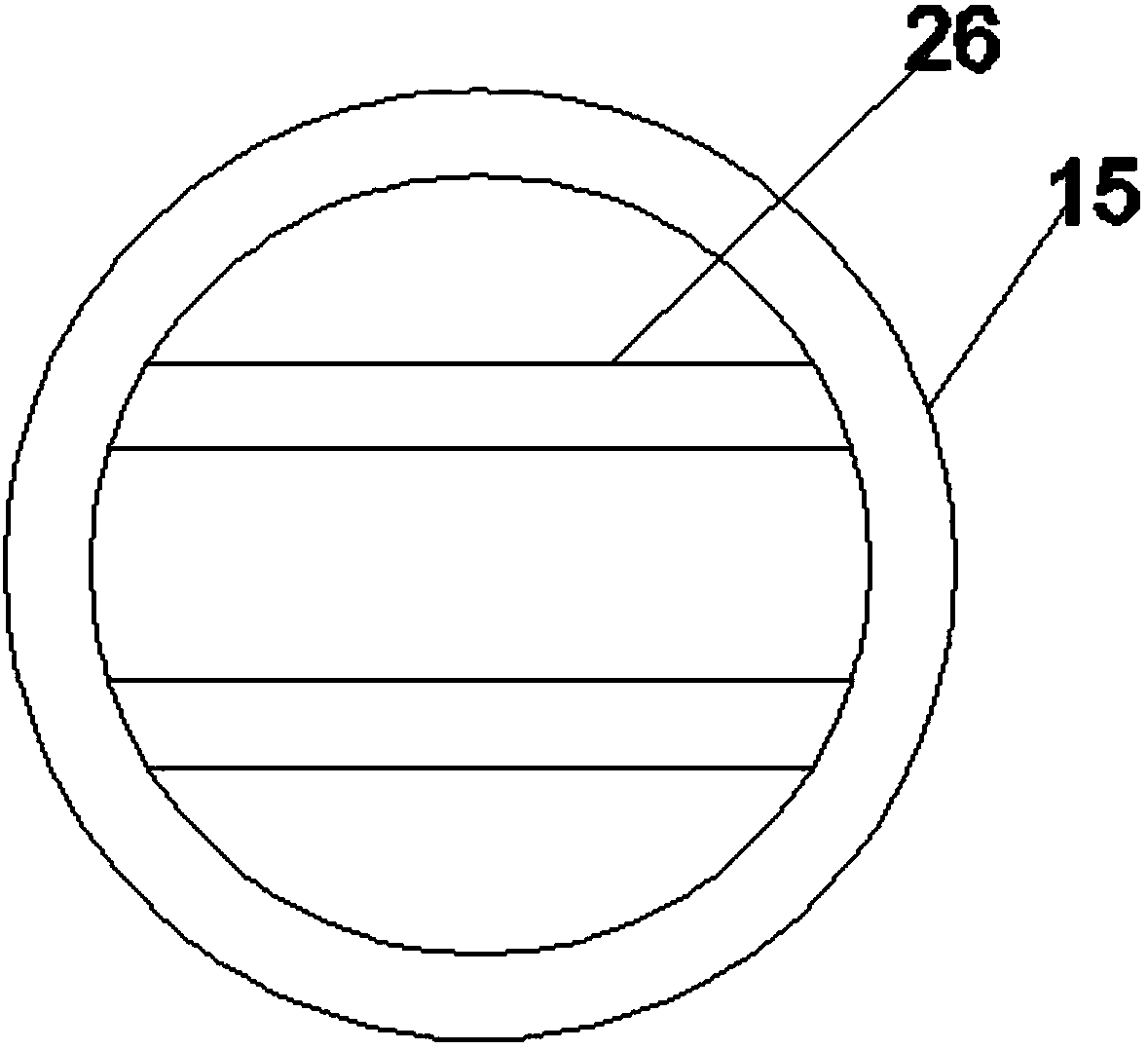 Dust removal device for industrial waste gas