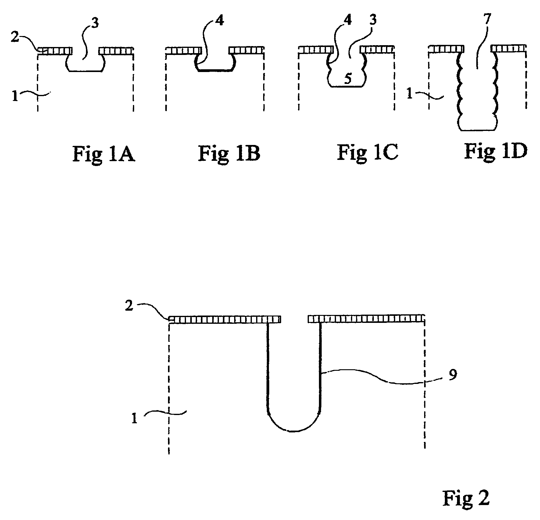 Deep anisotropic silicon etch method