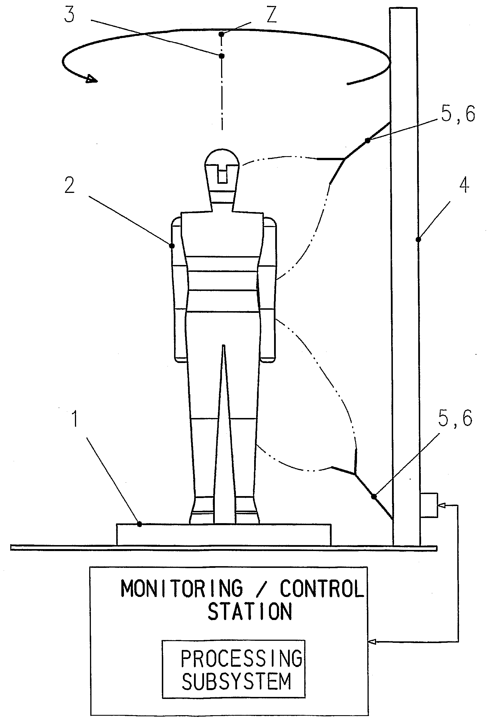 Method and device for imaging test objects by means of millimeter waves, in particular for inspecting individuals for suspicious objects
