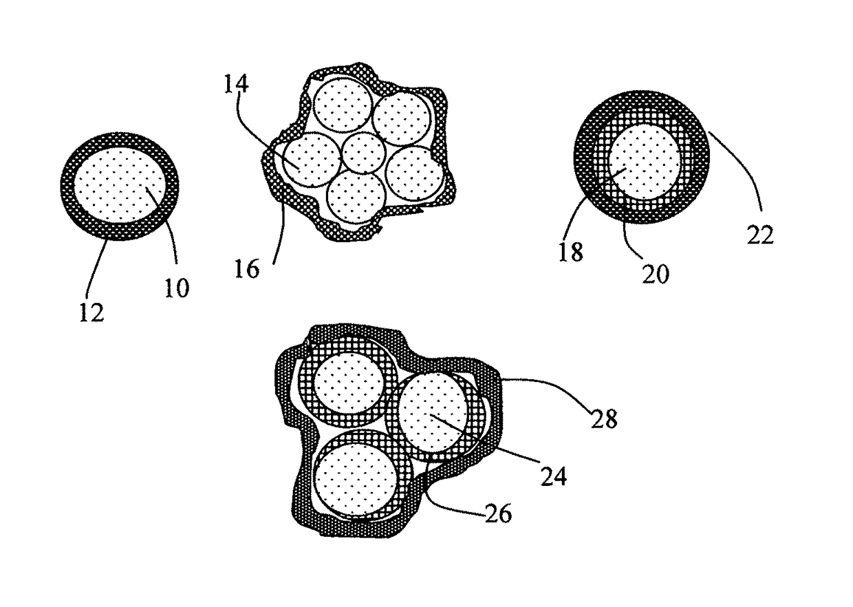 Elastomer-Encapsulated particles of high-capacity anode active materials for lithium batteries