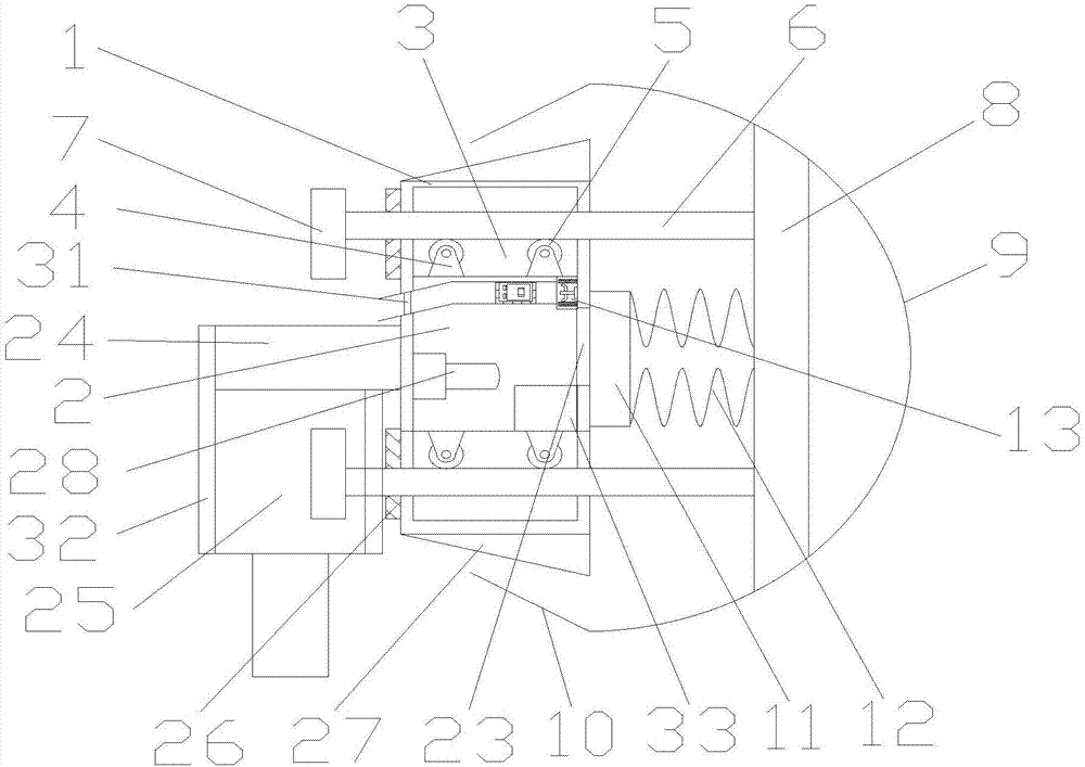 Coastal wave energy strength detection front-end working device