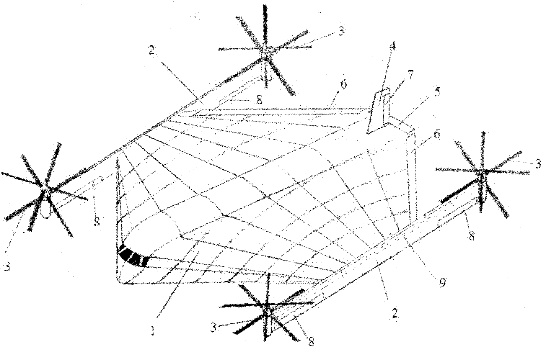 Structure of vertical take-off and landing rotor aircraft