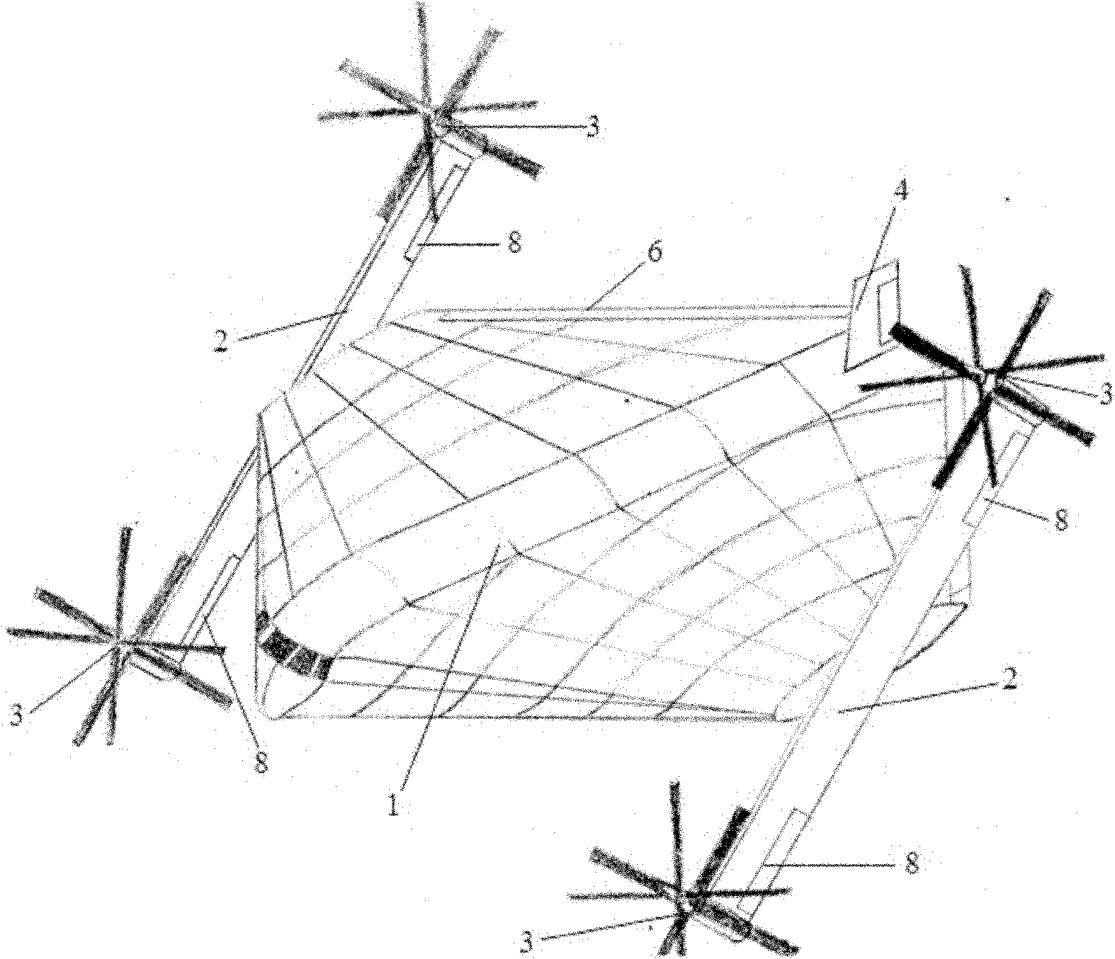 Structure of vertical take-off and landing rotor aircraft