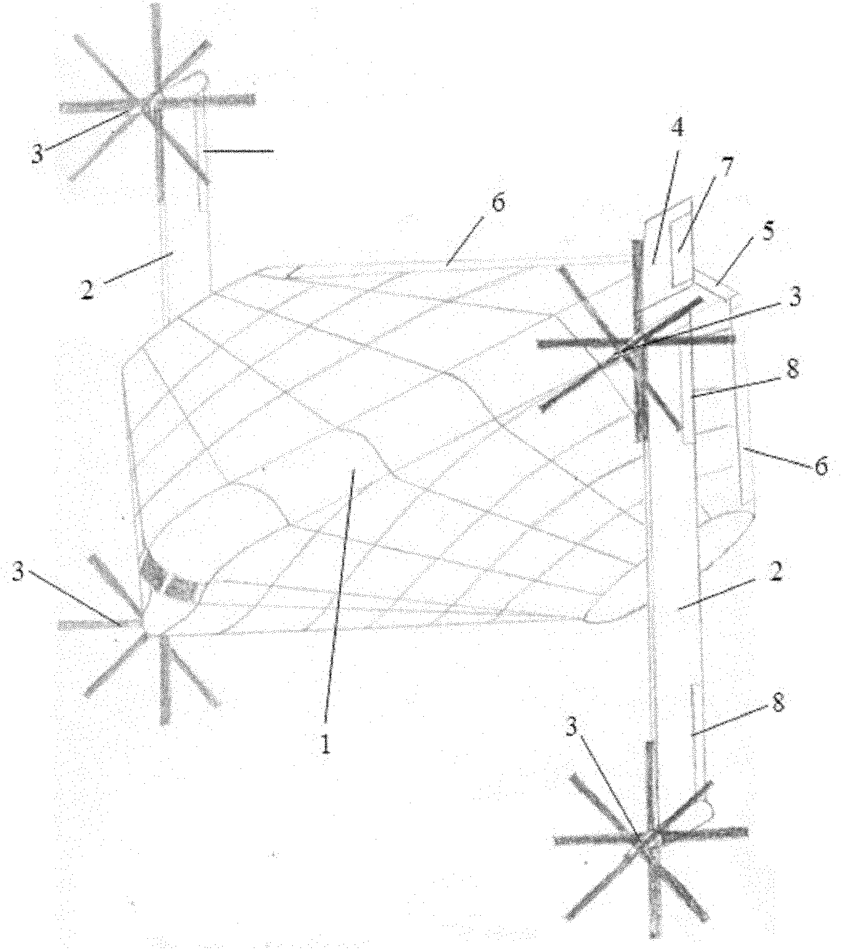 Structure of vertical take-off and landing rotor aircraft