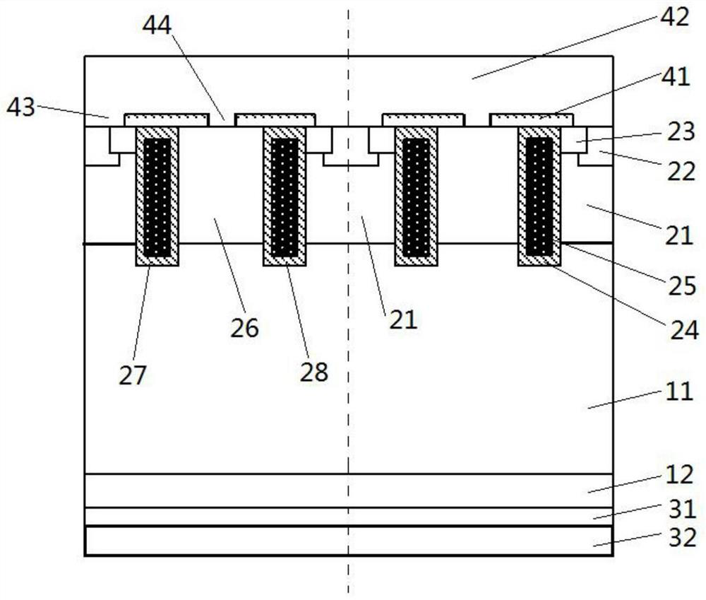 IGBT (Insulated Gate Bipolar Translator) chip with novel structure and preparation method