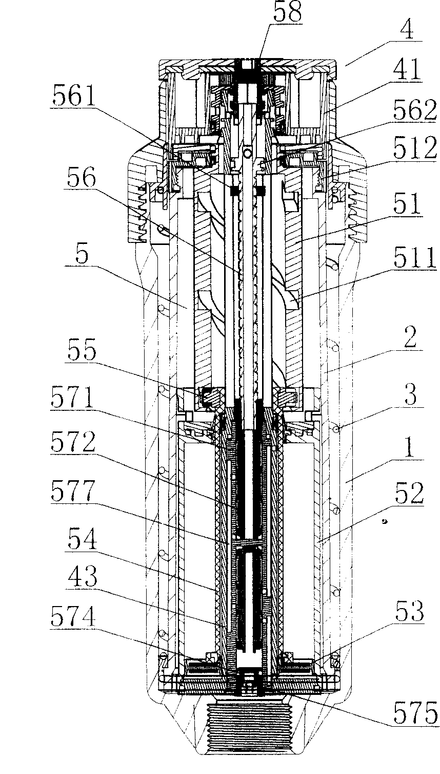 Rotating type water sprayer