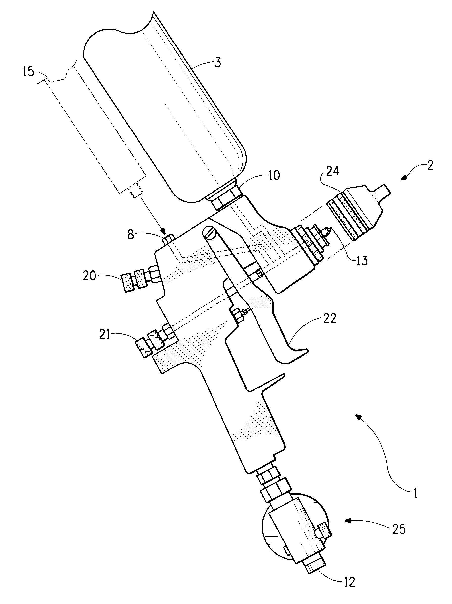 Spray device and use thereof