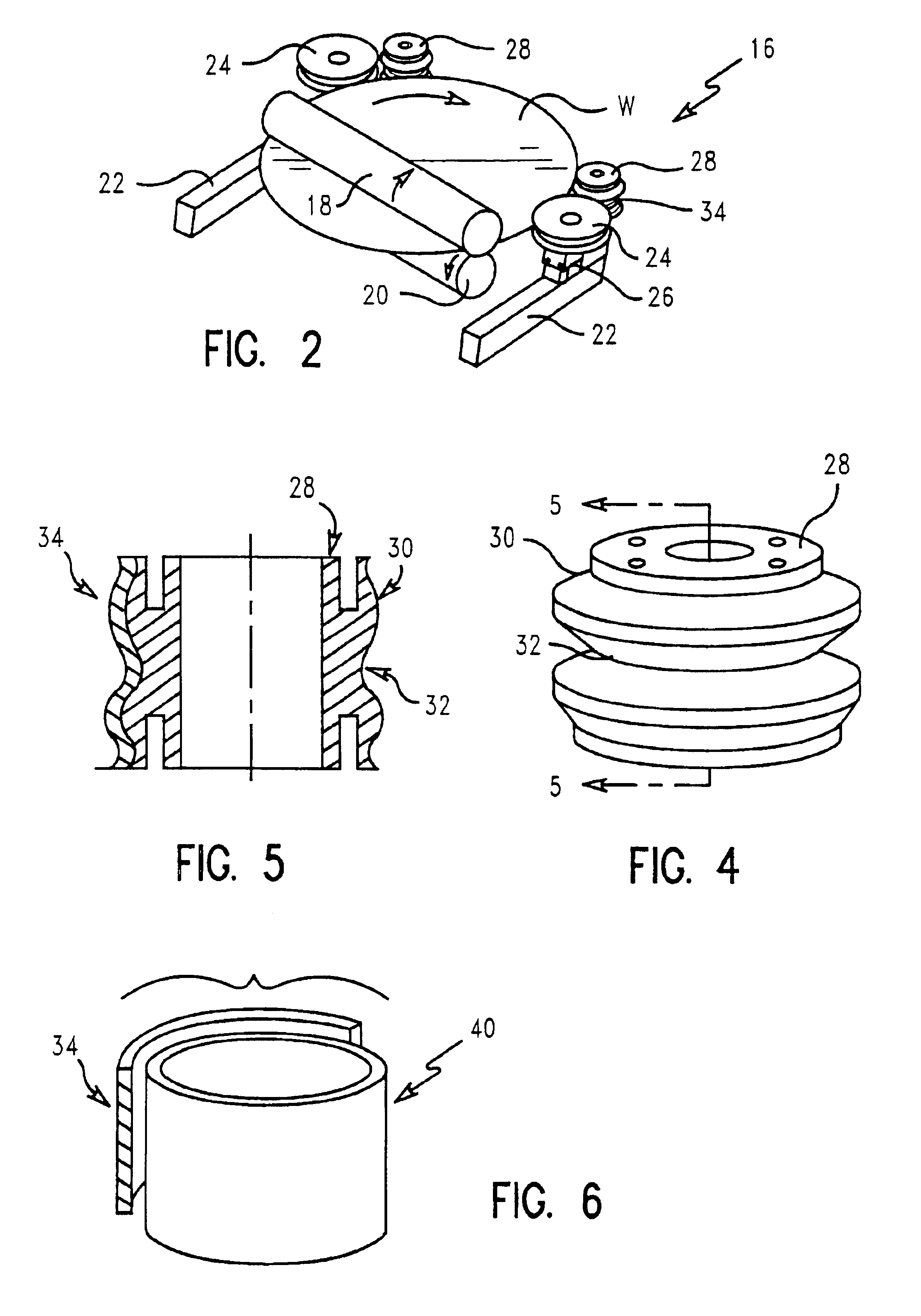 Wafer edge cleaning utilizing polish pad material