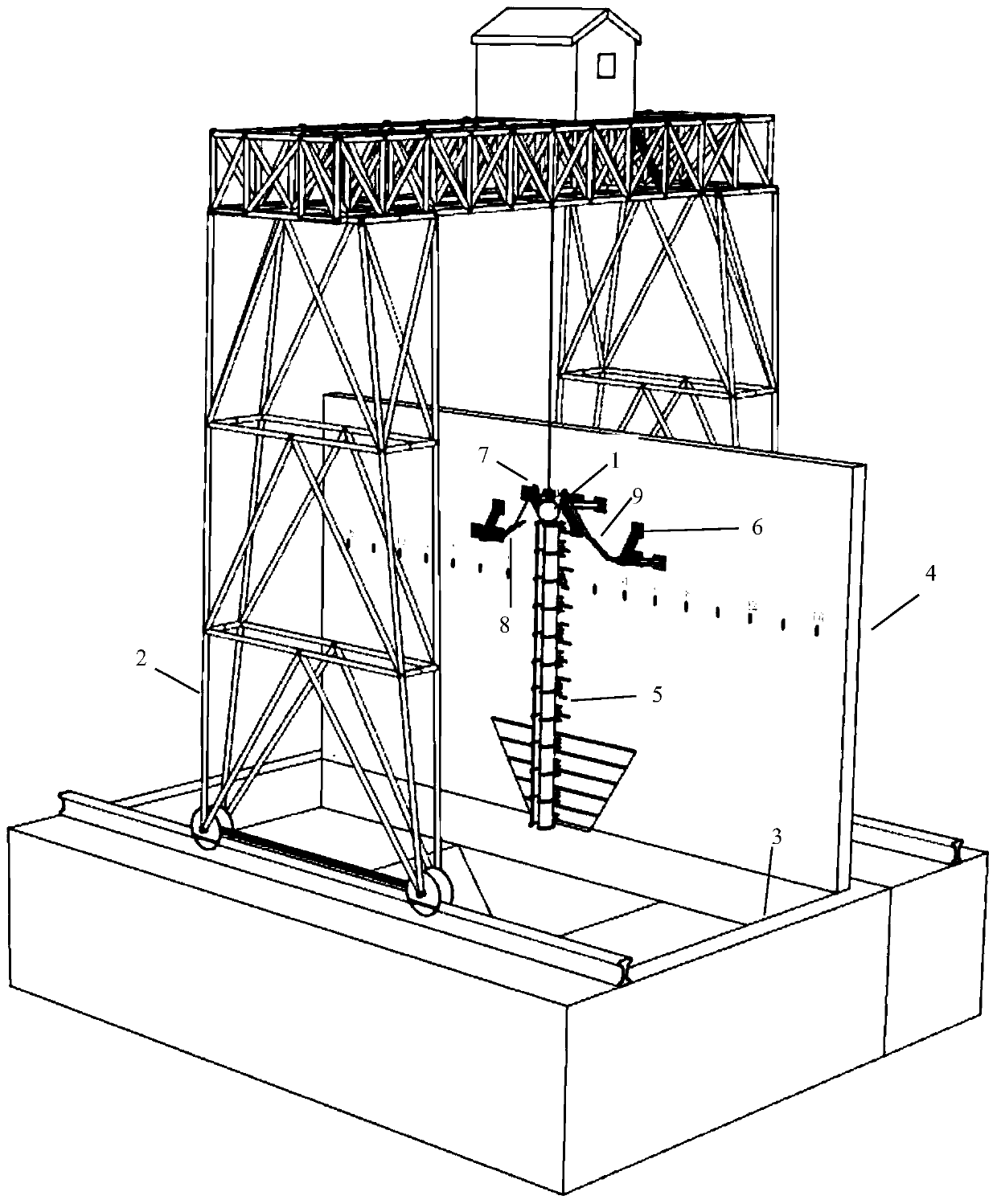 Drum-type guided directional impact device and test method for dynamic test of energy dissipator in rockfall interception system