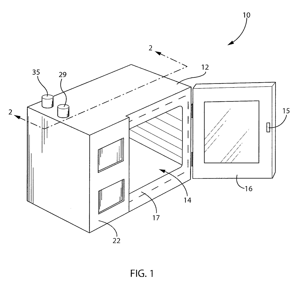 Oven with automatic open/closed system mode control