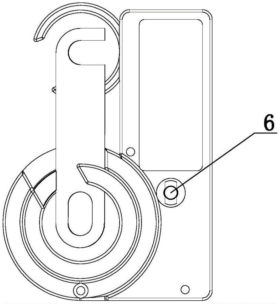 Secondary pressing plate forced locking device and method for forced locking thereof