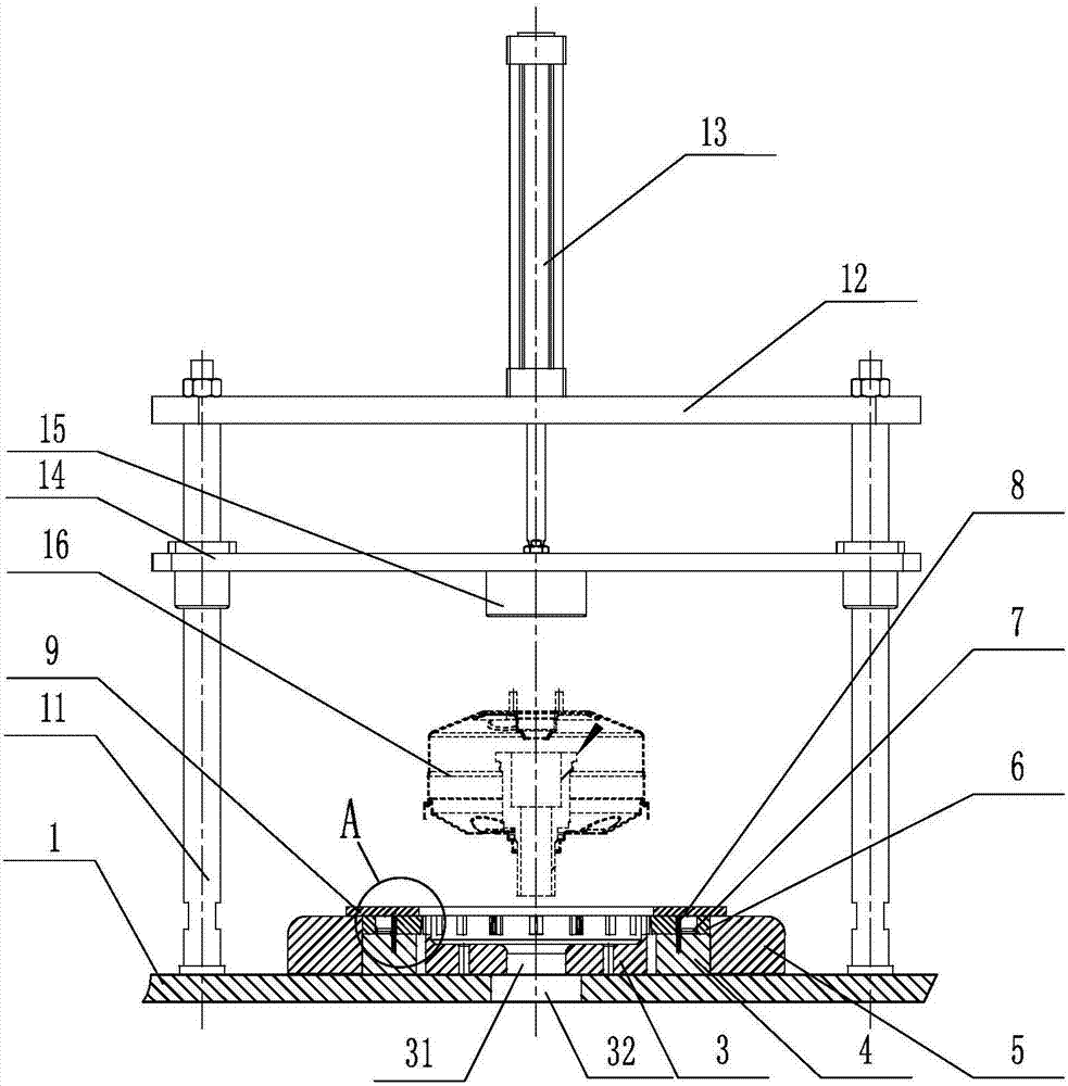 Special riveting machine for vacuum booster