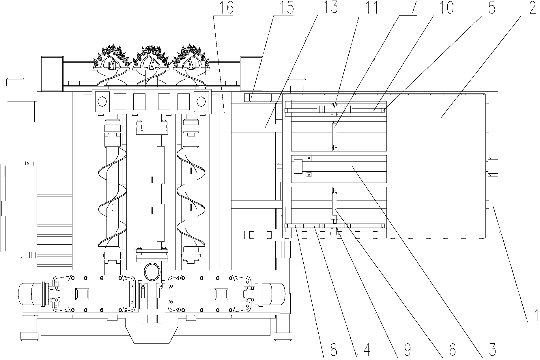 Automatic loading and unloading platform for drill rod group