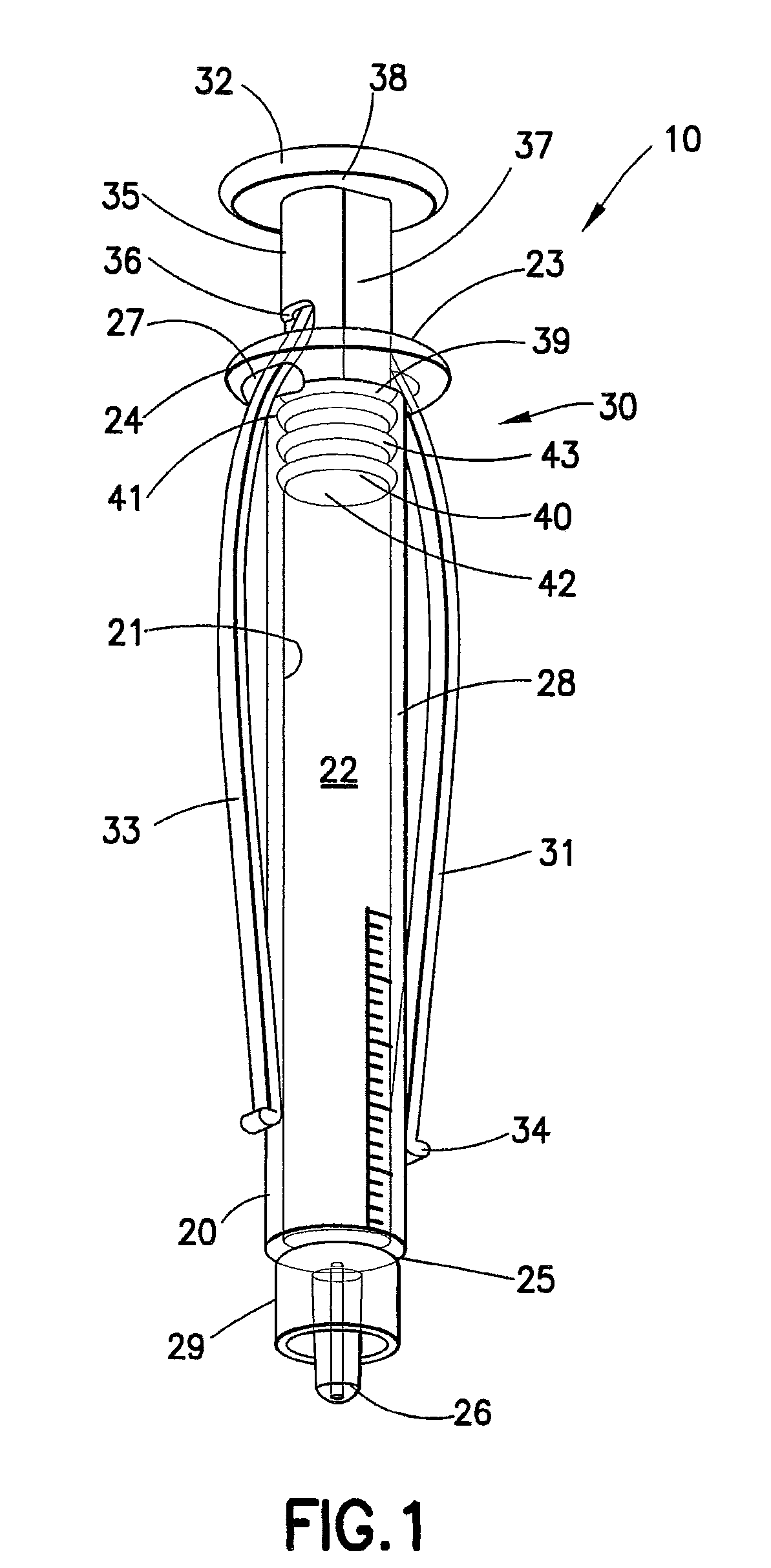 Syringe Having a Collapsible Plunger Rod