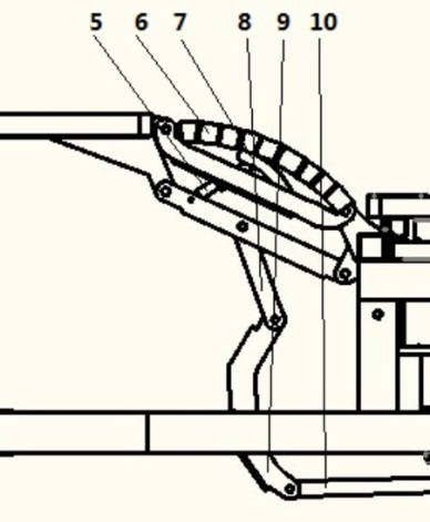 Power-driven nursing bed provided with flexible connection leg bending and stretching mechanism