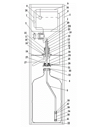 Manual water bottle connecting device of underneath type water dispenser and underneath type water dispenser